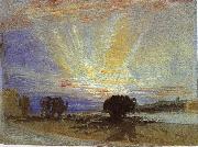 Joseph Mallord William Turner Sunset oil painting